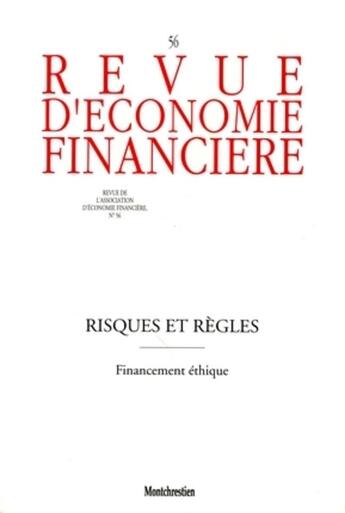 Couverture du livre « Risques et règles » de  aux éditions Association D'economie Financiere