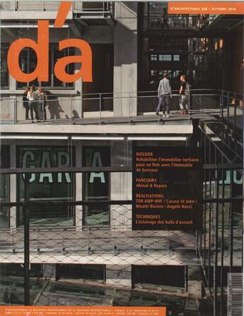 Couverture du livre « D'architectures n 248-rehabiliter l'immobilier tertiaire- octobre 2016 » de  aux éditions D'architecture