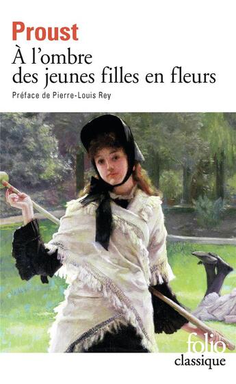 Couverture du livre « À la recherche du temps perdu t.2 ; à l'ombre des jeunes filles en fleurs » de Marcel Proust aux éditions Gallimard