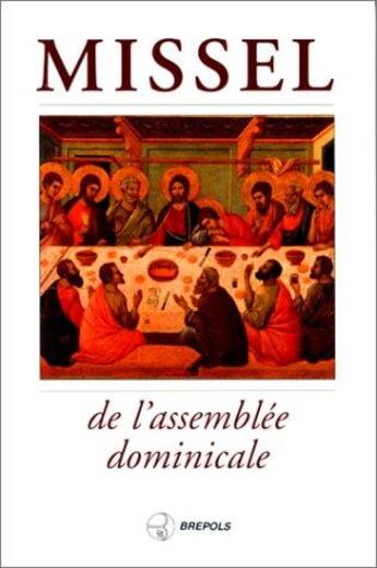 Couverture du livre « Missel de l assemblee dominicale souple jaquet » de  aux éditions Brepols