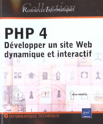 Couverture du livre « Php 4 » de Olivier Heurtel aux éditions Eni