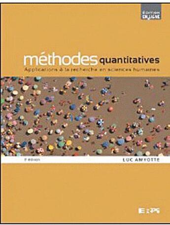 Couverture du livre « Methodes quantitatives (3e édition) » de Luc Amyotte aux éditions Renouveau Pedagogique