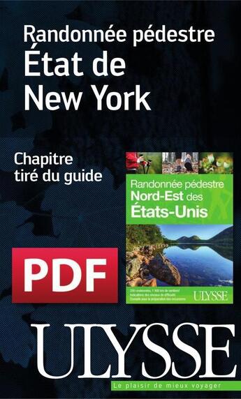 Couverture du livre « Randonnée pédestre ; état de New York » de  aux éditions Ulysse