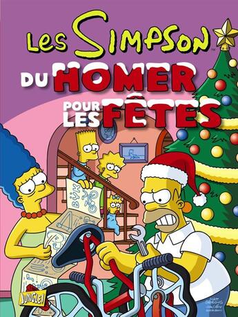 Couverture du livre « Les Simpson Hors-Série : spécial fête ; Noël ; du Homer pour les fêtes » de Matt Groening aux éditions Jungle