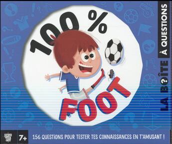 Couverture du livre « La boîte à question ; 100% foot » de Mickael Grall aux éditions Deux Coqs D'or