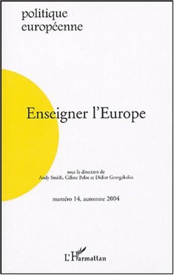 Couverture du livre « Enseigner l'Europe » de  aux éditions Editions L'harmattan