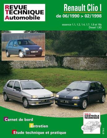 Couverture du livre « Rta 115.1 Renault clio essence et diesel » de Etai aux éditions Etai