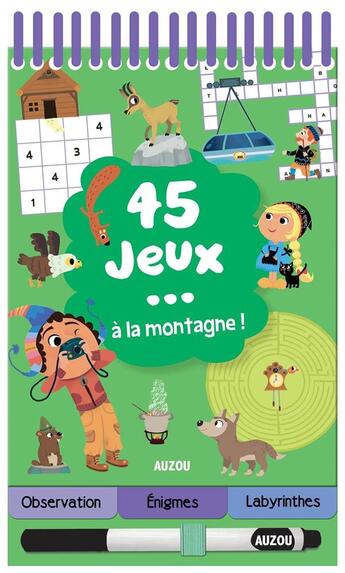 Couverture du livre « 45 jeux... a la montagne ! » de  aux éditions Philippe Auzou