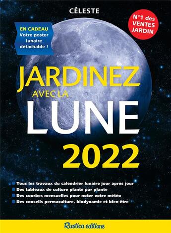 Couverture du livre « Jardinez avec la lune (édition 2022) » de  aux éditions Rustica