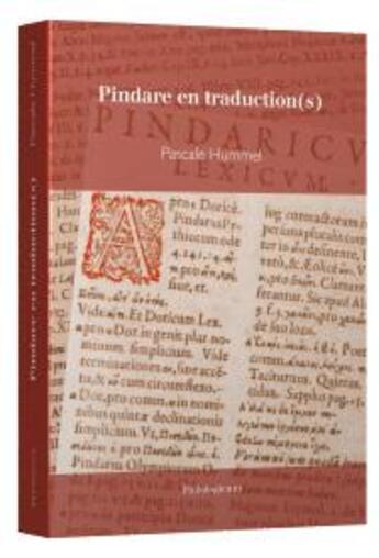 Couverture du livre « Pindare en traduction(s) » de Pascale Hummel aux éditions Philologicum