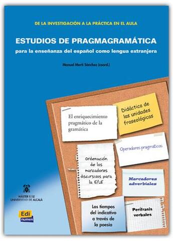 Couverture du livre « Estudios de pragmagramática » de Manuel Marti Sanchez aux éditions Edinumen