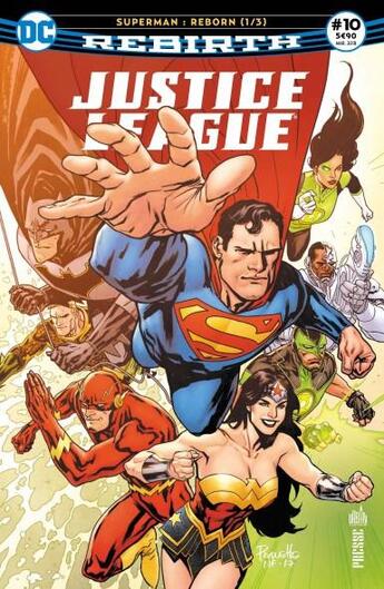 Couverture du livre « Justice League rebirth n.10 ; Superman reborn t.1 » de  aux éditions Urban Comics Press