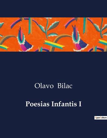 Couverture du livre « Poesias Infantis I » de Olavo Bilac aux éditions Culturea