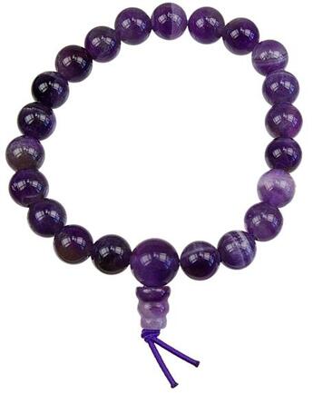 Couverture du livre « Bracelet mala tibetain - amethyste » de  aux éditions Dg-exodif