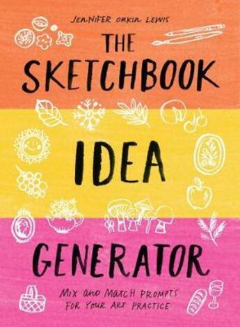 Couverture du livre « SKETCHBOOK IDEA GENERATOR (MIX-AND-MATCH FLIP BOOK) - MIX AND MATCH PROMPTS FOR YOUR ART PRACTICE » de Jennifer Lewis aux éditions Abrams