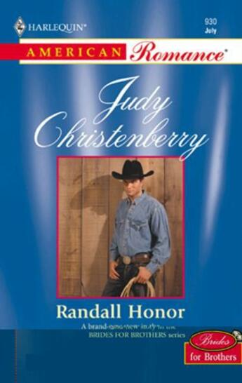 Couverture du livre « Randall Honor (Mills & Boon American Romance) » de Judy Christenberry aux éditions Mills & Boon Series