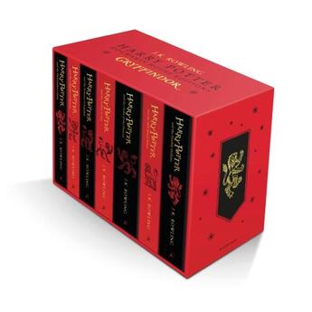 Couverture du livre « HARRY POTTER GRYFFINDOR HOUSE EDITIONS - PAPERBACK BOX SET » de J. K. Rowling aux éditions Bloomsbury