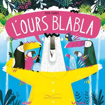 Couverture du livre « L'ours blabla » de Pippa Curnick aux éditions Gautier Languereau