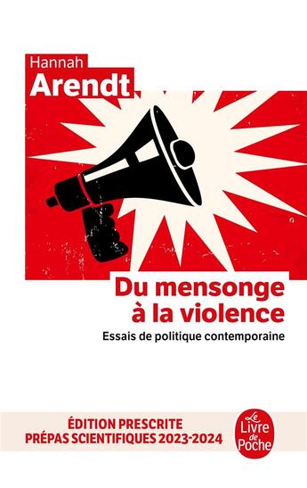 Couverture du livre « Du mensonge à la violence ; essais de politique contemporaine » de Hannah Arendt aux éditions Le Livre De Poche