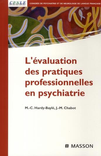 Couverture du livre « Évaluation pratiques et professionnelles » de Cpnlf+Chabot+Hardy+B aux éditions Elsevier-masson