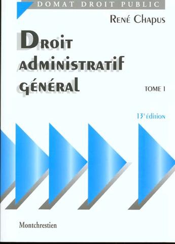 Couverture du livre « Droit administratif gal 1 » de Rene Chapus aux éditions Lgdj