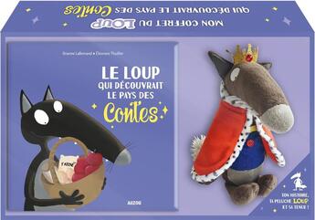 Couverture du livre « Mon coffret du loup qui decouvrait le pays des contes » de Orianne Lallemand aux éditions Philippe Auzou