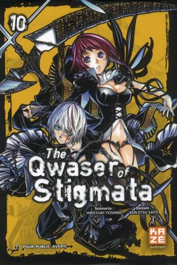 Couverture du livre « The qwaser of stigmata Tome 10 » de Ken-Etsu Sato et Hiroyuki Yoshino aux éditions Kaze