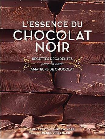 Couverture du livre « L'essence du chocolat noir » de Perry Sara aux éditions Ada