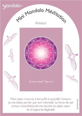 Couverture du livre « Mini yandala méditation ; amour » de  aux éditions Dg-exodif