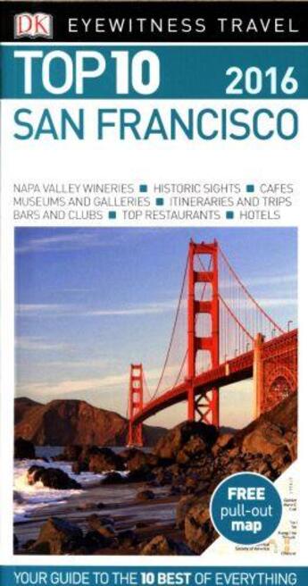 Couverture du livre « TOP 10 ; SAN FRANCISCO » de J.Kennedy aux éditions Dorling Kindersley