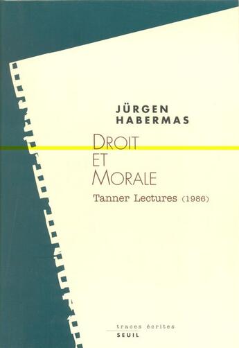 Couverture du livre « Droit et morale. 