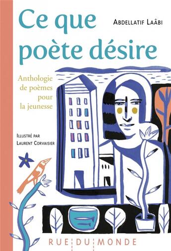 Couverture du livre « Ce que poète désire : anthologie de poèmes pour la jeunesse » de Laurent Corvaisier et Abdellatif Laabi aux éditions Rue Du Monde