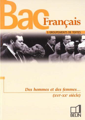Couverture du livre « Fr.1e hommes & femmes » de Ferry aux éditions Belin