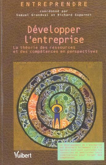 Couverture du livre « Developper l'entreprise » de Soparno S. aux éditions Vuibert