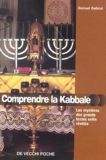 Couverture du livre « Comprendre la kaballe » de Samuel Gabirol aux éditions De Vecchi