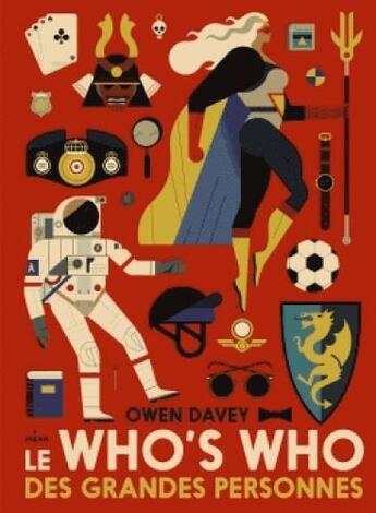 Couverture du livre « Le who's who des grandes personnes » de Owen Davey aux éditions Milan