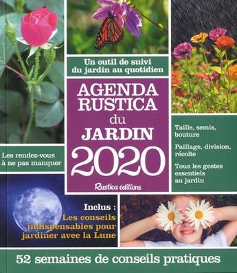 Couverture du livre « Agenda Rustica du jardin (édition 2020) » de Robert Elger aux éditions Rustica