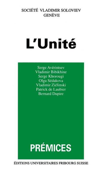 Couverture du livre « L'unite » de  aux éditions Tequi