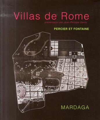 Couverture du livre « Villas de rome » de Percier - Fonta aux éditions Mardaga Pierre