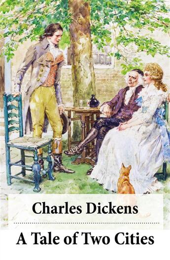 Couverture du livre « A tale of two cities (Unabridged with the original illustrations by Phiz) » de Charles Dickens et Hablot Knight Browne aux éditions E-artnow