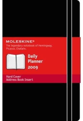 Couverture du livre « Agenda journalier 2009 poche couv. rigide noir » de Moleskine aux éditions Moleskine Papet