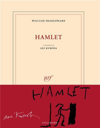 Couverture du livre « Hamlet » de William Shakespeare et Aki Kuroda aux éditions Gallimard