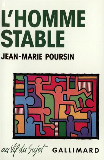 Couverture du livre « L'homme stable : Essai démographique » de Jean-Marie Poursin aux éditions Gallimard