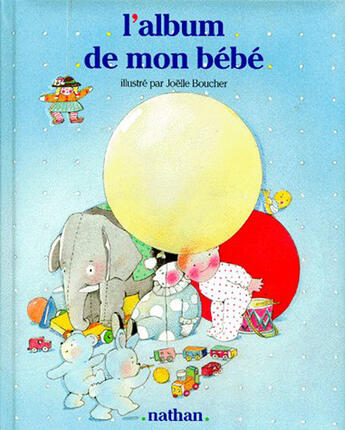 Couverture du livre « Album de mon bebe bleu » de Joelle Boucher aux éditions Nathan