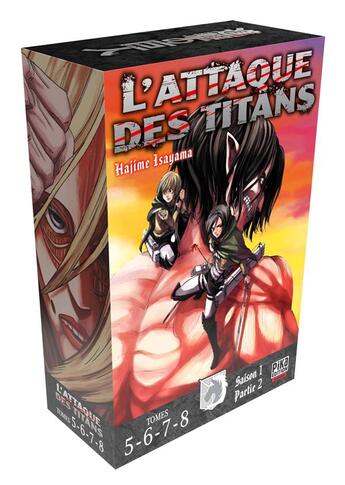 Couverture du livre « L'attaque des titans : coffret Intégrale vol.2 : Tomes 5 à 8 » de Hajime Isayama aux éditions Pika