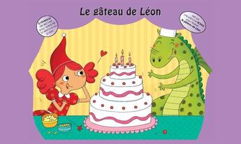 Couverture du livre « Le gâteau de Léon » de Veronique Cauchy aux éditions Pemf