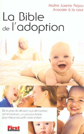 Couverture du livre « La Bible De L'Adoption » de Josette Rejou aux éditions First