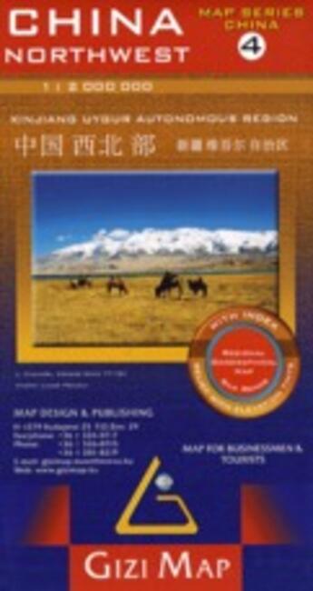 Couverture du livre « China northwest 4 1/2m » de  aux éditions Gizimap
