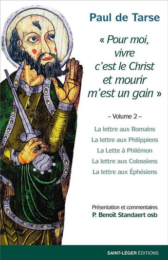 Couverture du livre « Paul de Tarse Tome 2 » de Benoit Standaert aux éditions Saint-leger
