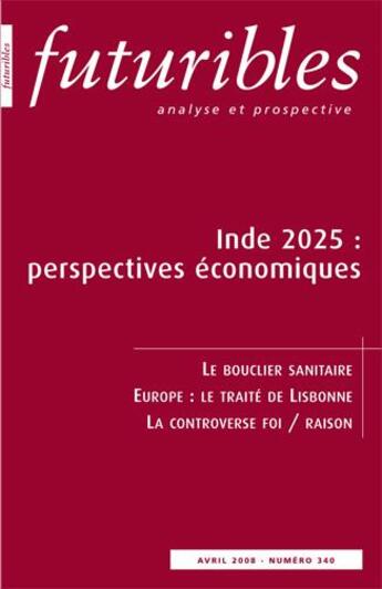 Couverture du livre « Inde 2025 : perspectives économiques » de Ecalle/Boillot aux éditions Futuribles